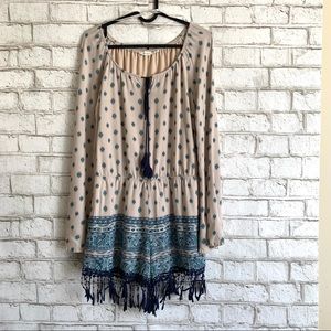 BLU PEPPER Bohemian Bell Sleeve Romper